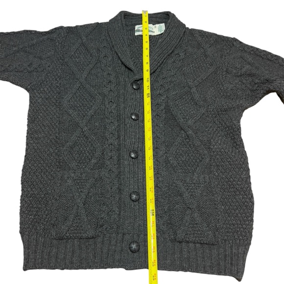 Aran Crafts Merino Wool Shawl Neck Cardigan size XXL - Picture 5 of 6
